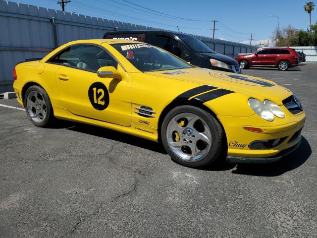 WDBSK76F75F095036 - 2005 MERCEDES-BENZ SL 600 YELLOW photo 4