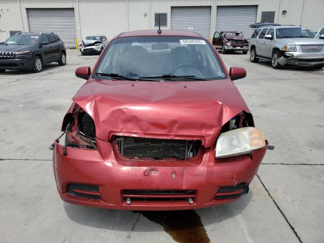 KL1TD56E19B341515 - 2009 CHEVROLET AVEO LS MAROON photo 5