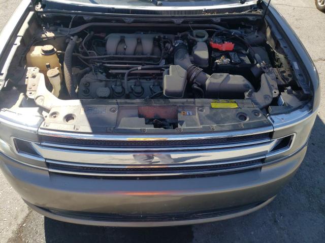 2FMGK5B87EBD18160 - 2014 FORD FLEX SE GRAY photo 12