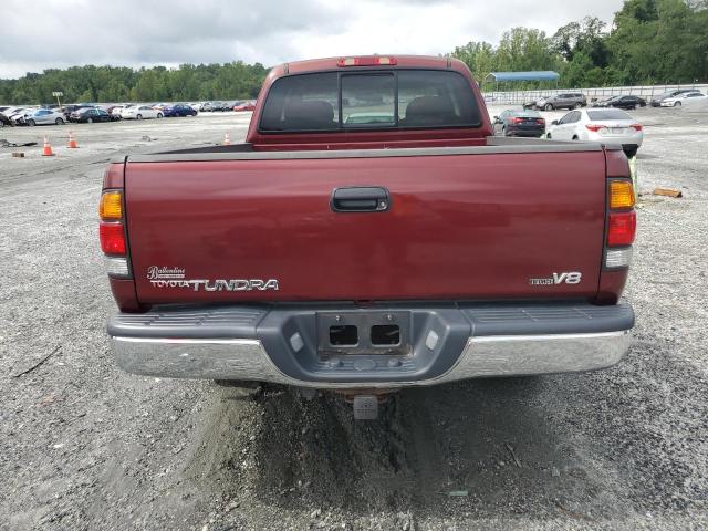 5TBRT34123S415799 - 2003 TOYOTA TUNDRA ACCESS CAB SR5 RED photo 6