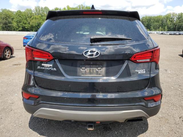 5NMZUDLB6HH021835 - 2017 HYUNDAI SANTA FE S BLACK photo 6