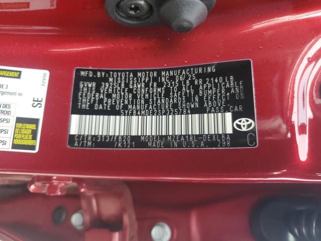 5YFB4MDE2SP325784 - 2025 TOYOTA COROLLA LE Qırmızı foto 13