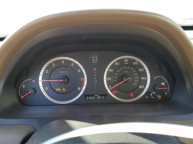 1HGCP36819A030267 - 2009 HONDA ACCORD EXL WHITE photo 9