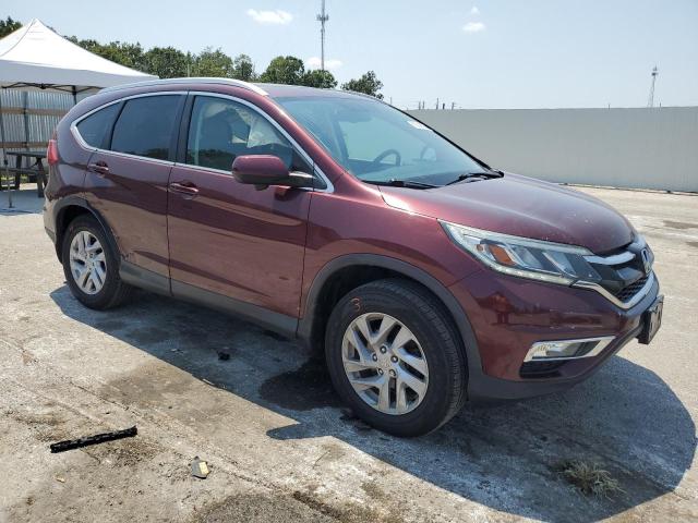 2HKRM4H74FH628207 - 2015 HONDA CR-V EXL BURGUNDY photo 4