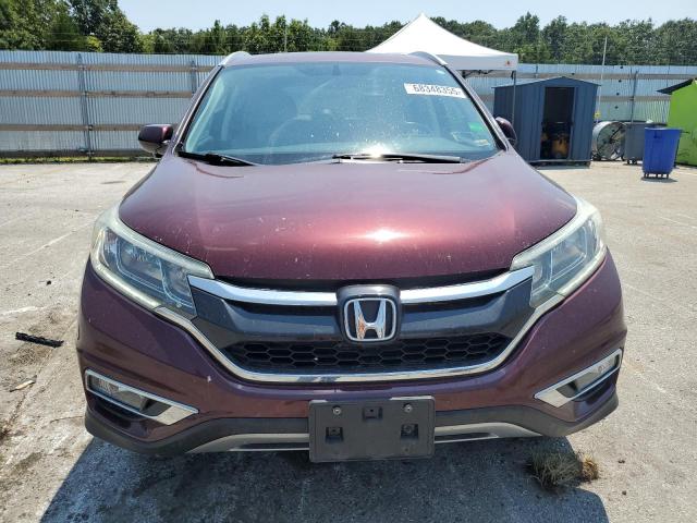 2HKRM4H74FH628207 - 2015 HONDA CR-V EXL BURGUNDY photo 5