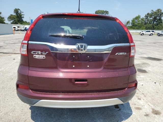2HKRM4H74FH628207 - 2015 HONDA CR-V EXL BURGUNDY photo 6