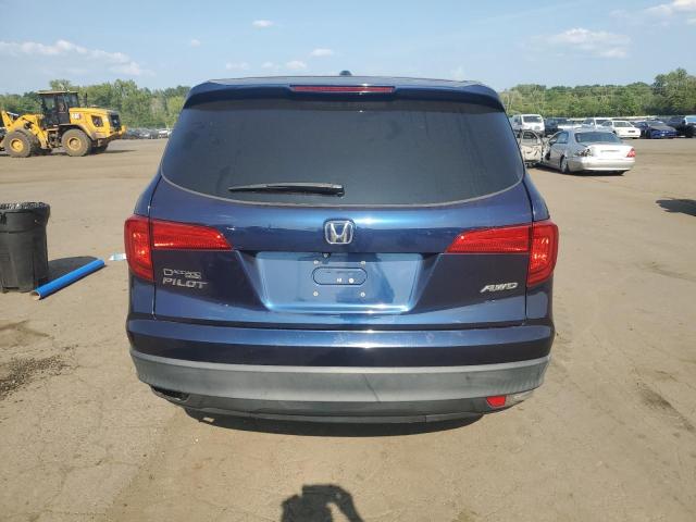 5FNYF6H58HB053496 - 2017 HONDA PILOT EXL BLUE photo 6