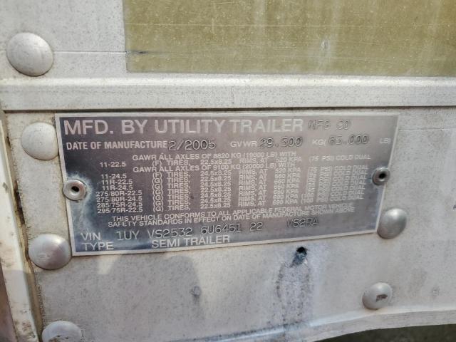 1UYVS25326U645122 - 2006 UTILITY VS2RA თეთრი ფოტო 10