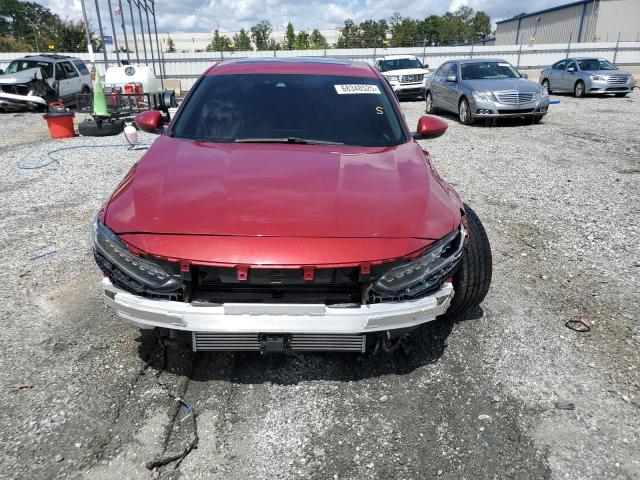 1HGCV1F96JA134924 - 2018 HONDA ACCORD TOURING Կարմիր լուսանկար 5