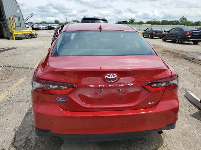 4T1C11AK3RU228544 - 2024 TOYOTA CAMRY LE RED photo 6