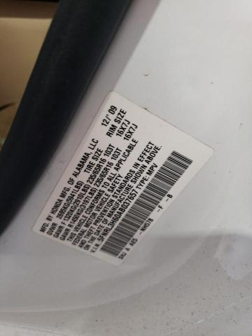 5FNRL3H60AB037657 - 2010 HONDA ODYSSEY EXL WHITE photo 14