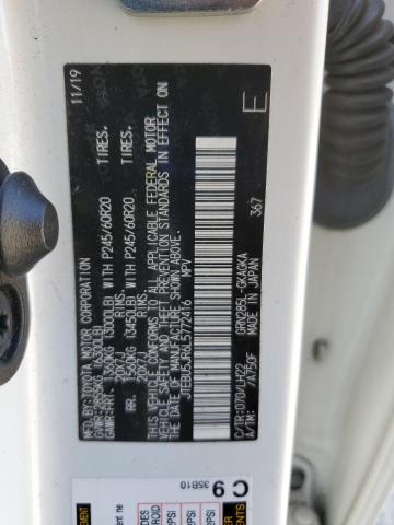 JTEBU5JR6L5772416 - 2020 TOYOTA 4RUNNER SR5/SR5 PREMIUM Ақ фото 13