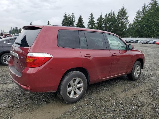 JTEES41A582044067 - 2008 TOYOTA HIGHLANDER RED photo 3