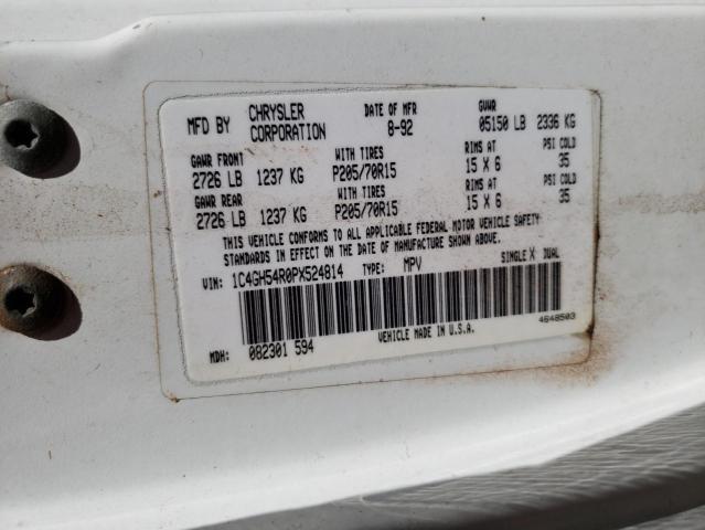 1C4GH54R0PX524814 - 1993 CHRYSLER TOWN & COU 白色 照片 13