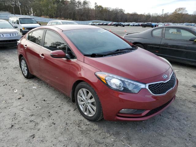 KNAFX4A83E5087451 - 2014 KIA FORTE EX RED photo 4