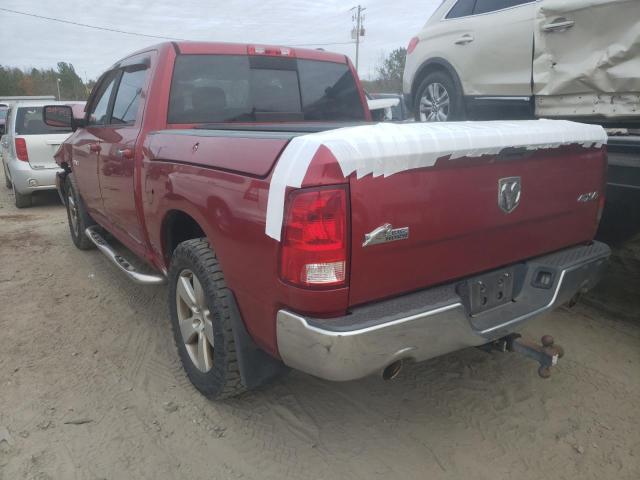 1D3HV13T99J515366 - 2009 DODGE DR1500 MAROON photo 3