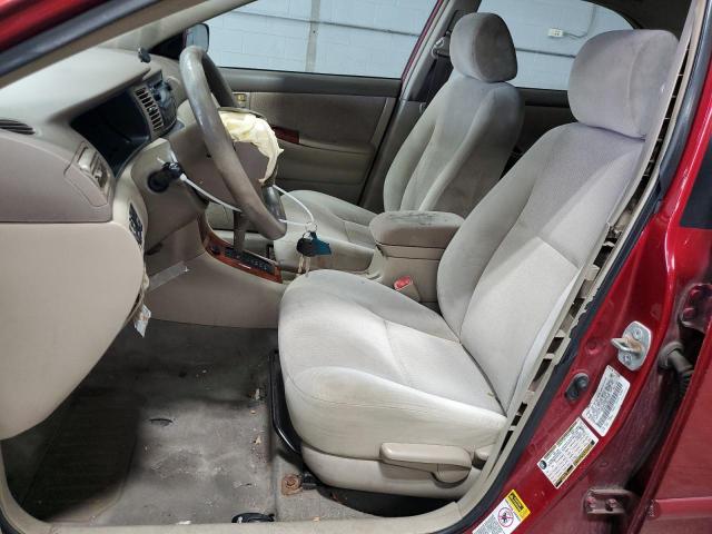 1NXBR30E18Z015747 - 2008 TOYOTA COROLLA CE RED photo 7
