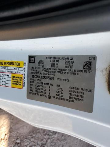 1GC0KUEGXFZ529290 - 2015 CHEVROLET SILVERADO K2500 HEAVY DUTY WHITE photo 12