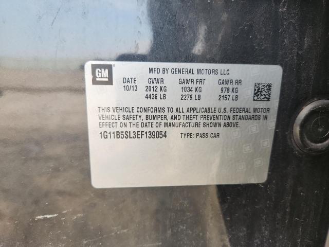 1G11B5SL3EF139054 - 2014 CHEVROLET MALIBU LS BLACK photo 12