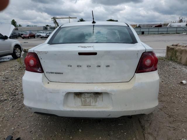 1C3CDZAB1DN712813 - 2013 DODGE AVENGER SE WHITE photo 6