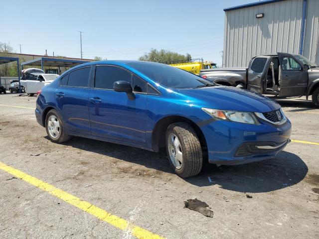 19XFB2F57DE026448 - 2013 HONDA CIVIC LX BLUE photo 4