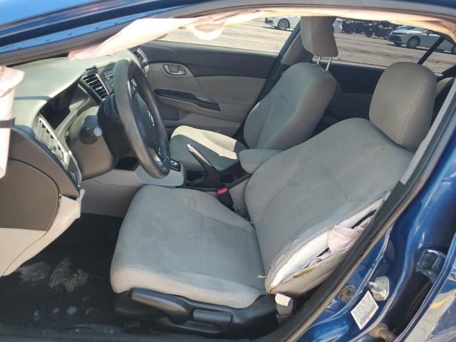 19XFB2F57DE026448 - 2013 HONDA CIVIC LX BLUE photo 7
