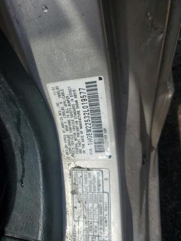 1HGEM22532L019577 - 2002 HONDA CIVIC LX SILVER photo 12