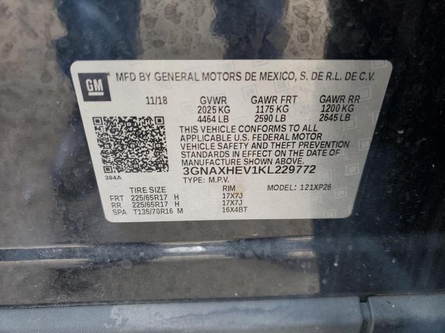 3GNAXHEV1KL229772 - 2019 CHEVROLET EQUINOX LS 黑色 照片 13