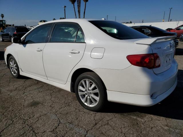 1NXBU40E99Z021494 - 2009 TOYOTA COROLLA BASE WHITE photo 2