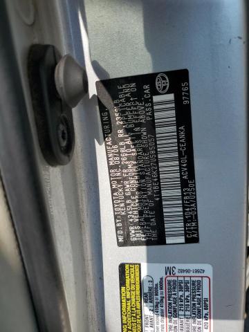 4T1BE46K27U585057 - 2007 TOYOTA CAMRY CE Srebrny zdjęcie 12