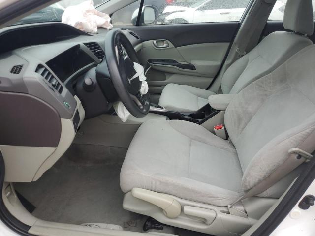 19XFB2F55CE381911 - 2012 HONDA CIVIC LX WHITE photo 7