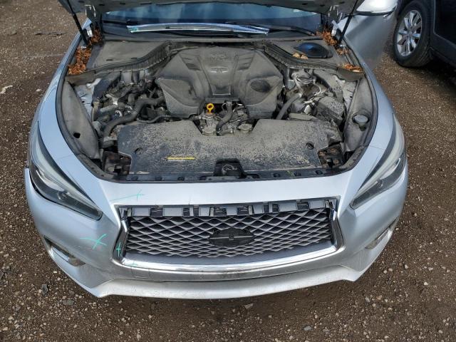JN1EV7AR0KM551136 - 2019 INFINITI Q50 LUXE SILVER photo 11