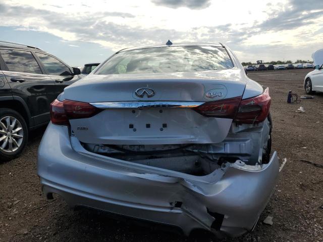 JN1EV7AR0KM551136 - 2019 INFINITI Q50 LUXE SILVER photo 6