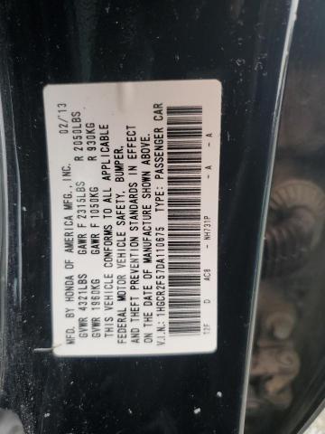 1HGCR2F57DA110675 - 2013 HONDA ACCORD SPORT BLACK photo 12