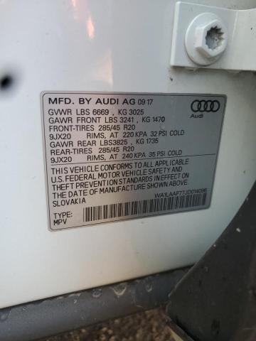 WA1LAAF77JD014096 - 2018 AUDI Q7 PREMIUM PLUS თეთრი ფოტო 12