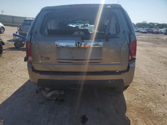 5FNYF4H52BB072816 - 2011 HONDA PILOT EXL GOLD photo 6