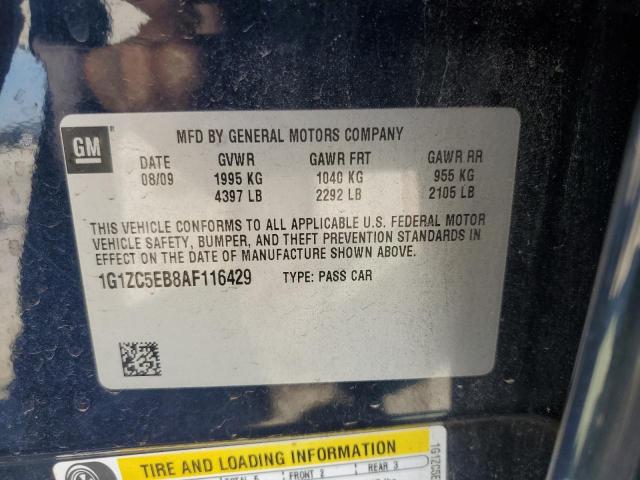 1G1ZC5EB8AF116429 - 2010 CHEVROLET MALIBU 1LT BLUE photo 12