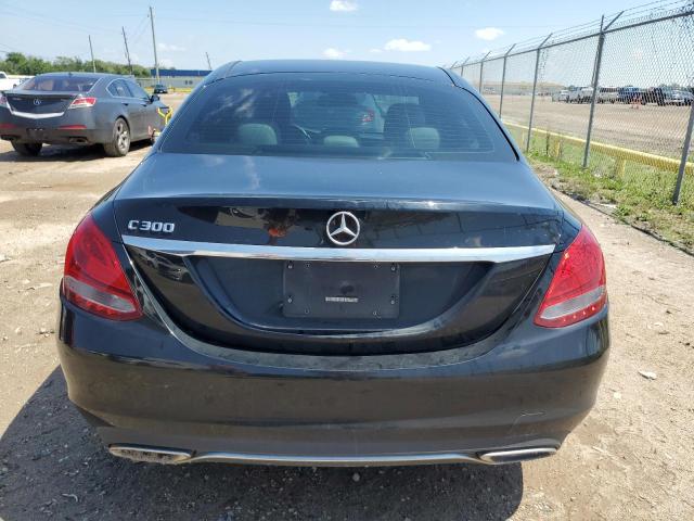 55SWF4JB3JU240564 - 2018 MERCEDES-BENZ C 300 BLACK photo 6