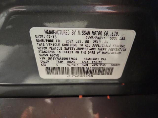 JN1BV7AR6EM687634 - 2014 INFINITI Q50 BASE ნაცრისფერი ფოტო 12