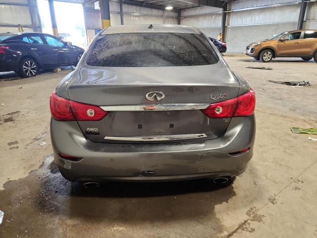 JN1BV7AR6EM687634 - 2014 INFINITI Q50 BASE ნაცრისფერი ფოტო 6
