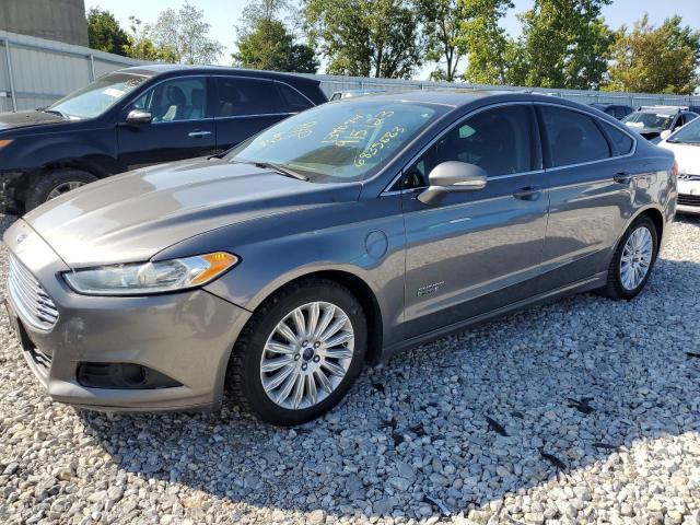 3FA6P0PU1ER303493 - 2014 FORD FUSION SE PHEV GRAY photo 1