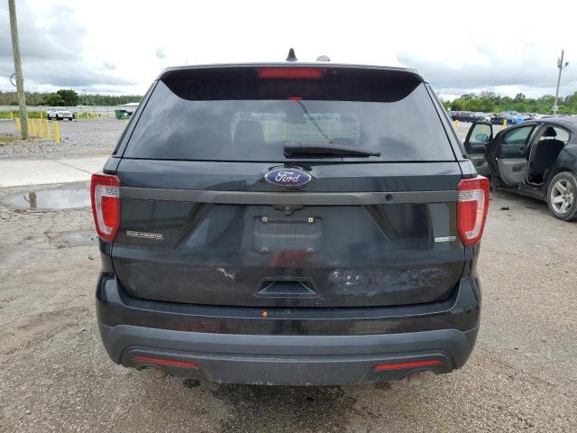 1FM5K8ARXHGC24547 - 2017 FORD EXPLORER POLICE INTERCEPTOR BLACK photo 6