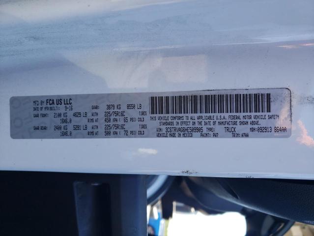 3C6TRVAG6HE509905 - 2017 RAM PROMASTER 1500 STANDARD BLACK photo 13