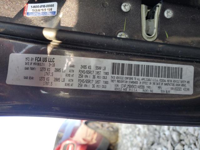 1C4PJMBX5KD140599 - 2019 JEEP CHEROKEE TRAILHAWK ნაცრისფერი ფოტო 14