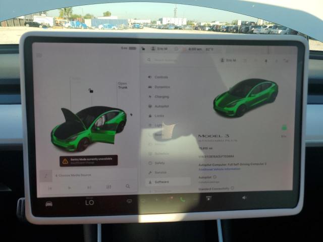 5YJ3E1EA3LF703684 - 2020 TESLA MODEL 3 白色 照片 9