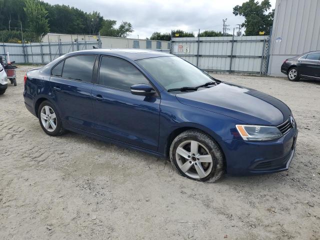 3VWLL7AJ8BM119187 - 2011 VOLKSWAGEN JETTA TDI BLUE photo 4
