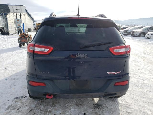 1C4PJMBSXFW666337 - 2015 JEEP CHEROKEE TRAILHAWK BLUE photo 6