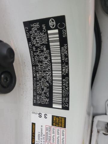 JTDZN3EU5D3196978 - 2013 TOYOTA PRIUS V Weiß Foto 12