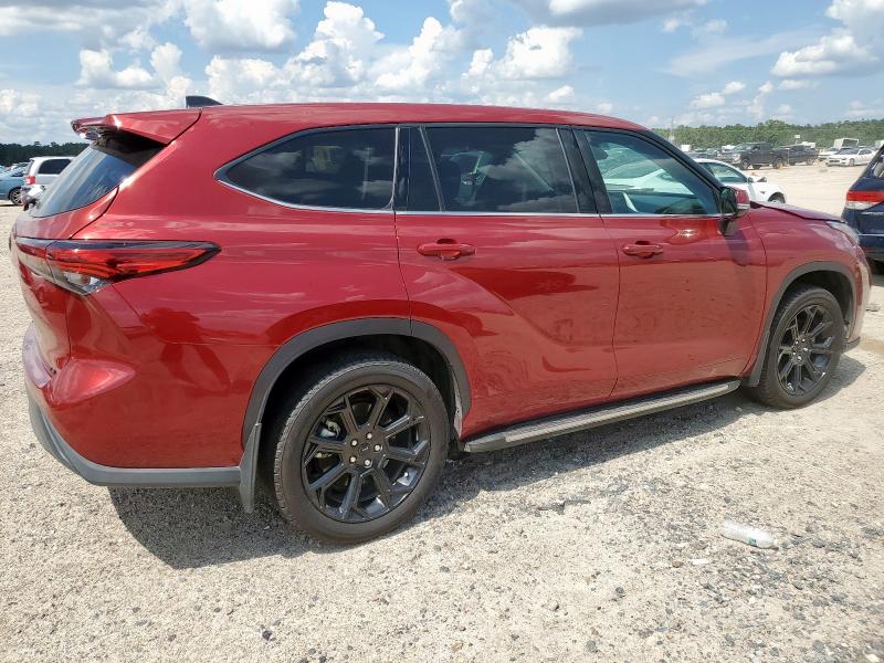5TDZZRAH4NS555740 - 2022 TOYOTA HIGHLANDER L RED photo 3
