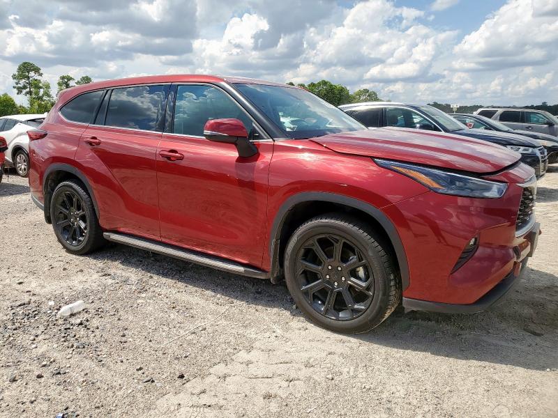 5TDZZRAH4NS555740 - 2022 TOYOTA HIGHLANDER L RED photo 4